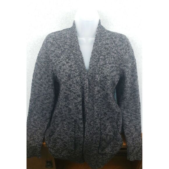 L.L. Bean Women's Cotton‎ Rag Sweater Open Cardigan Pockets Small Petite 504150 - Picture 1 of 8